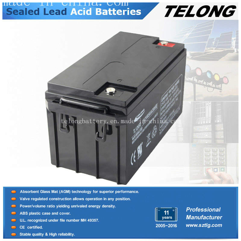 Deep Cycle Solar Power Lead Acid Battery 12V65ah