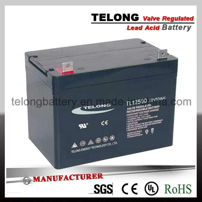 12V50ah AGM Deep Cycle Gel Battery for Solar