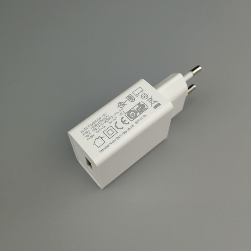 VI AC DC Us EU India Plug 5V 1A /2A USB Power Adapter with Ce GS FCC Bis PSE Kc Certification
