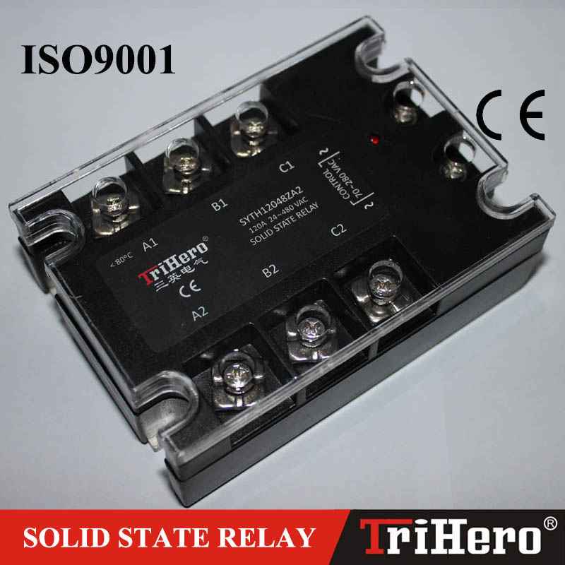 120A AC-AC Three-Phase SSR Solid State Relay (SSR-3 AA100)
