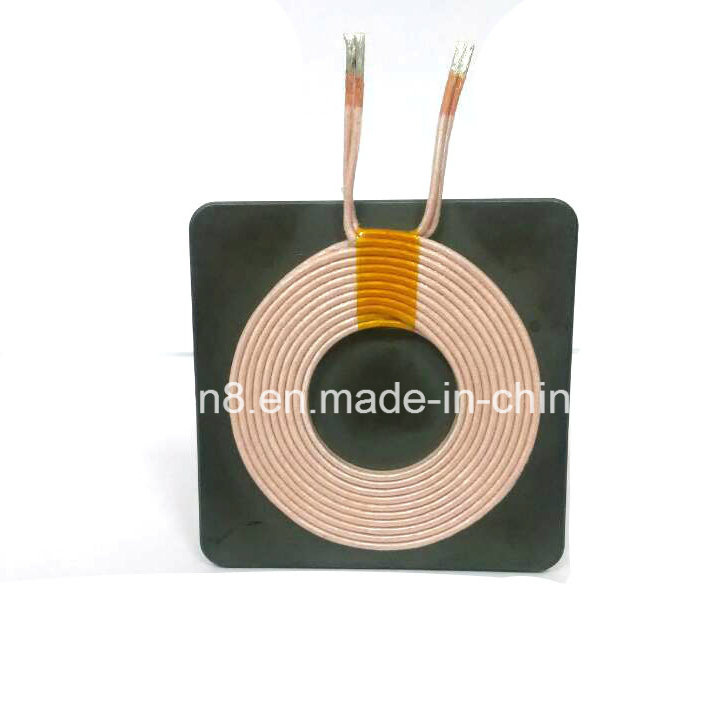Qi Tx 10ts, 2 Layers Wireless Charger Coil with Double Side Type on The Ferrite