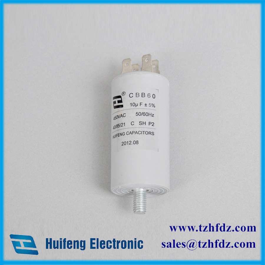 Cbb60 Motor Run Capacitor with Pins
