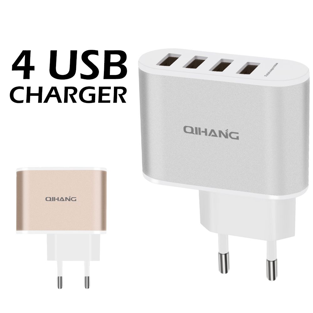 4.2A Four USB Fast Charging Mobile Phone USB Charger