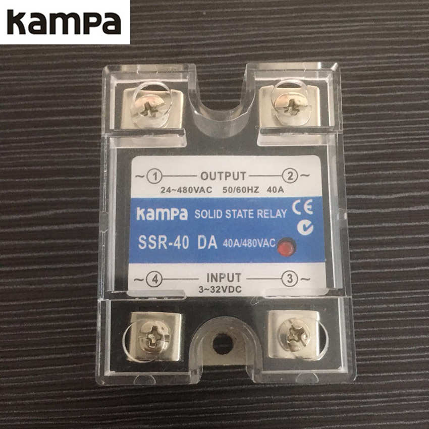 SSR 40da 3-32VDC to 24-480VAC Single Phase Solid State Relay