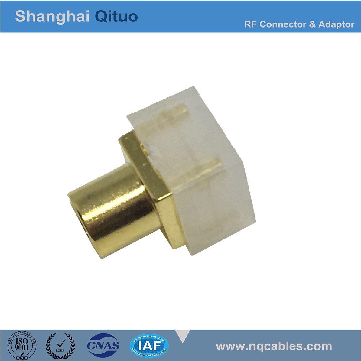 RF Connector MCX Straight Female Jack End-Launch (MCX-KE)