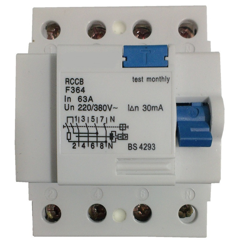 Professional Factory 10mA 30mA 100mA 300mA 500mA 40A 2p Residual Current Circuit Breaker RCCB F362 F364