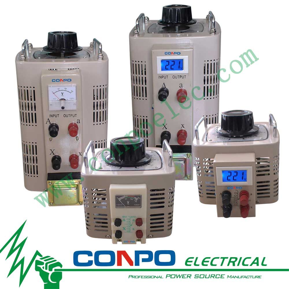 TDGC2 Series Contact Voltage Regulator/Variable Transformer 1phase, Tdgc2-0.5/1/2/3/5/7/10/15/20/30/40kVA