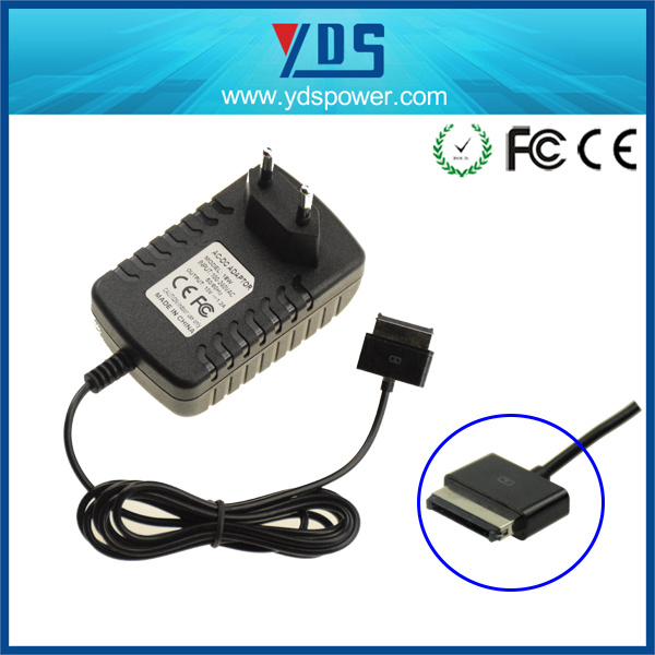 15V 1.2A Tablet Charger for Asus with Microusb 40pin Connector