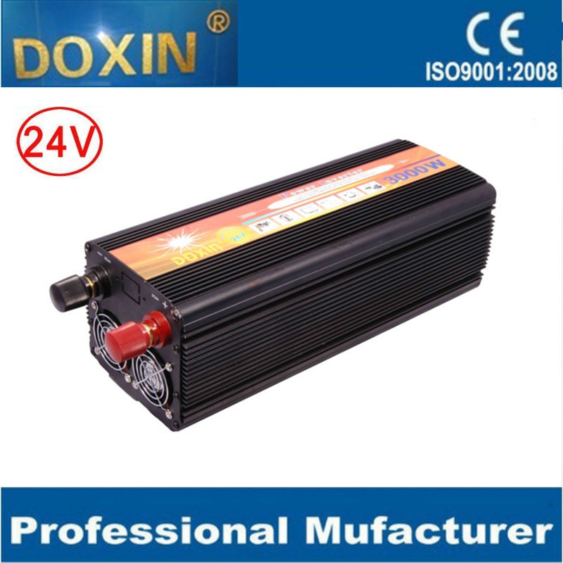 3000W 24V DC AC Modified Sine Wave Power Inverter 230V