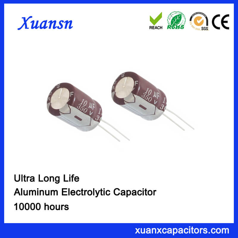 High Voltage Power Capacitor 350V 10UF 10000hours