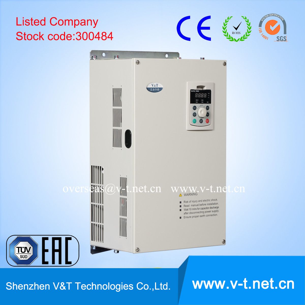 V&T V6-H 75 to 110kw Energy Saving VFD Excellent Salient Features