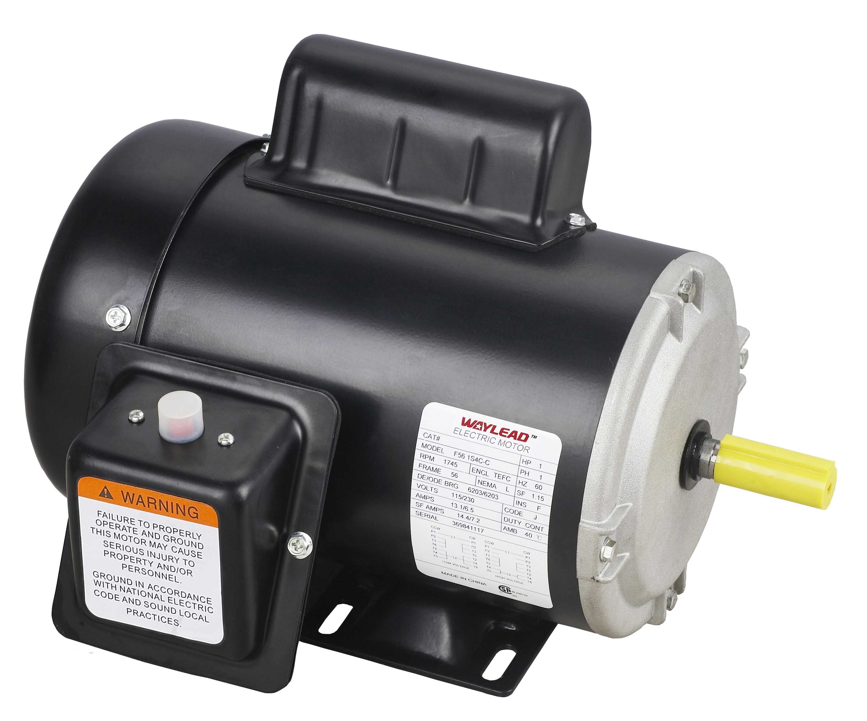 Air Compressor Motor Single Phase Two Capacitor NEMA Tefc Motor