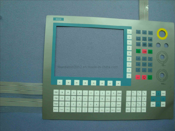 LED Tactile Embossed CNC Overlay Keyboard Membrane Switch