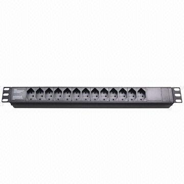 PDU Swiss Plug Socket 13-Way Socket 19-Inch Network Cabinet