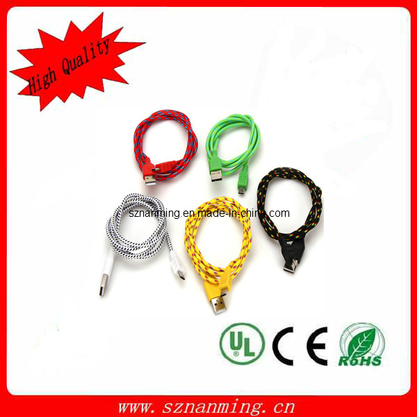 Nylon Braided USB Micro Cable for Samsung (NM-USB-223)