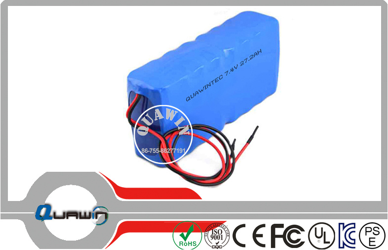 2s8p 7.4V 27200mAh Lithium Battery