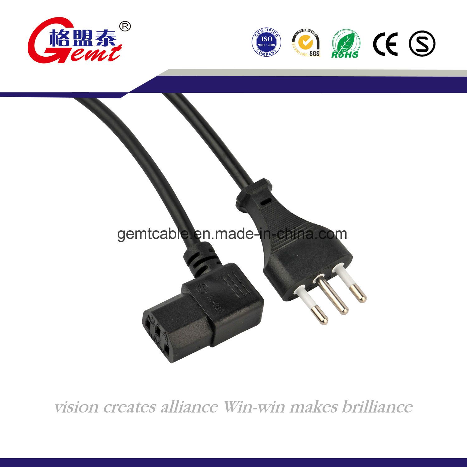 AC Cable Desktop Computer Cord Plug