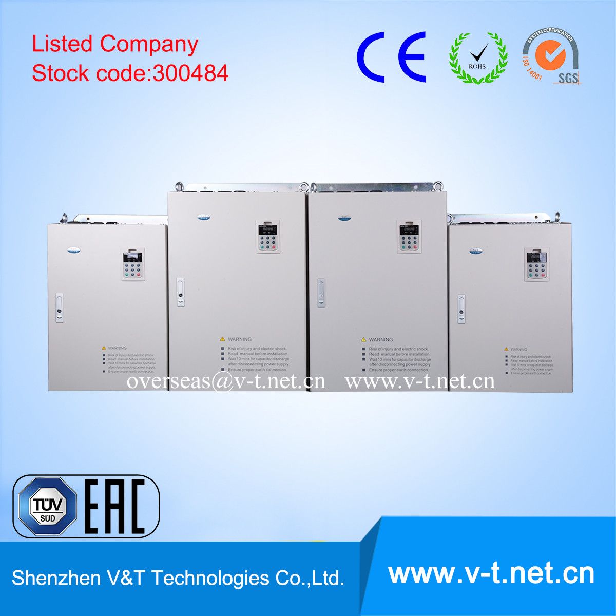 V&T E5-H Ce Certificated 3pH Economic Variable Speed AC Drive Powerful Sensorless Vector Control 75 to 110kw-HD