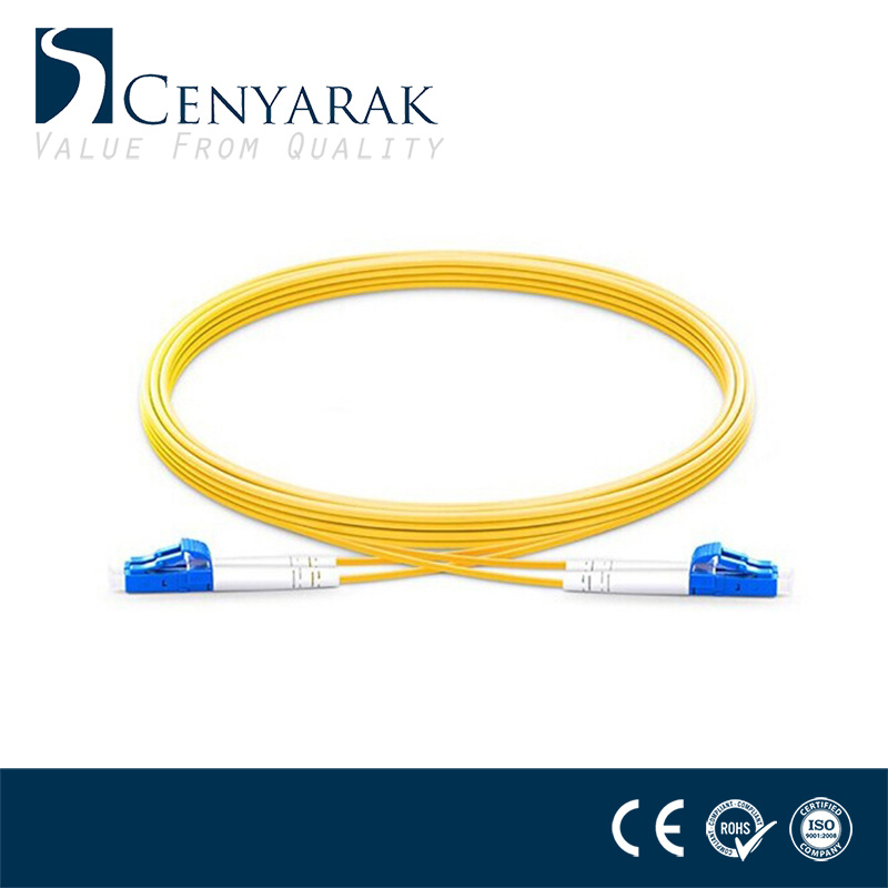 Single Mode LC Fiber Optic Patch Cord Double Core