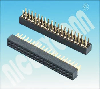 Competitive U Type 1.27 Pitch H: 2.0 Dual Rows DIP Female Header Connector