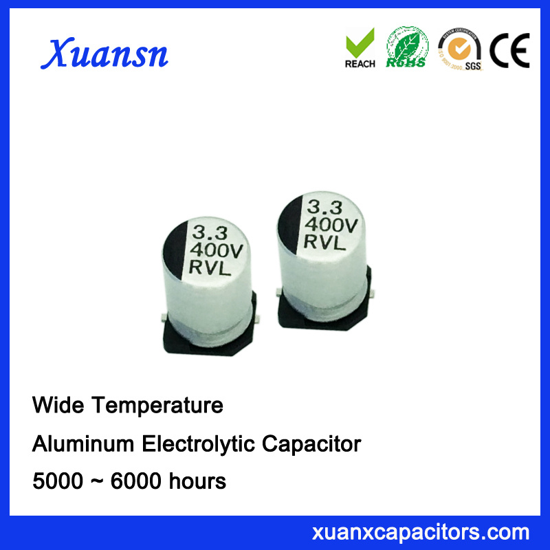 Chip 105º C 3.3UF 400V SMD Electrolytic Capacitor