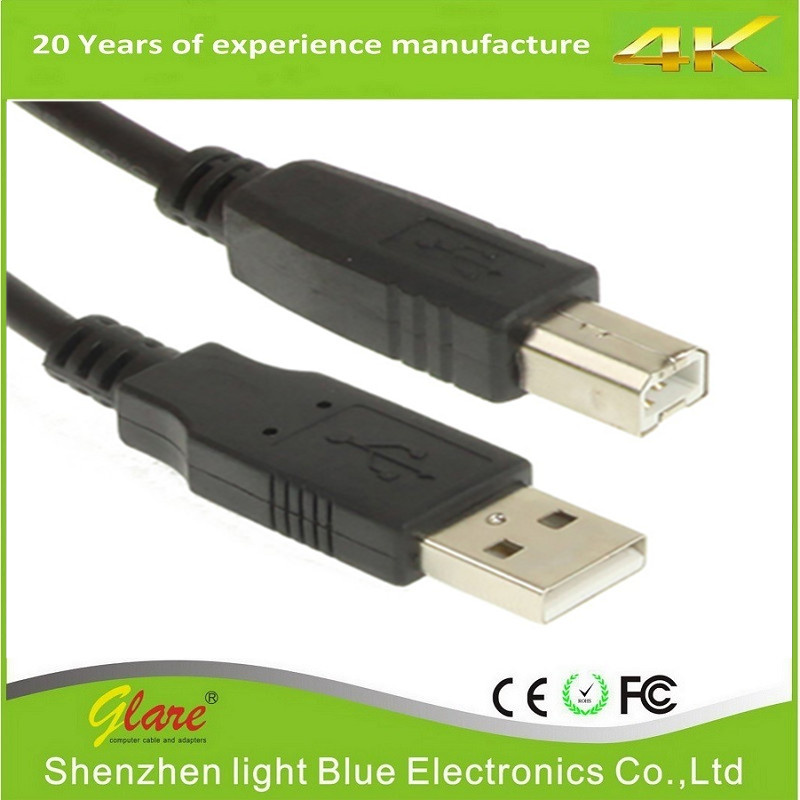 High Quality Black USB2.0 Am to Bm Printer Cable