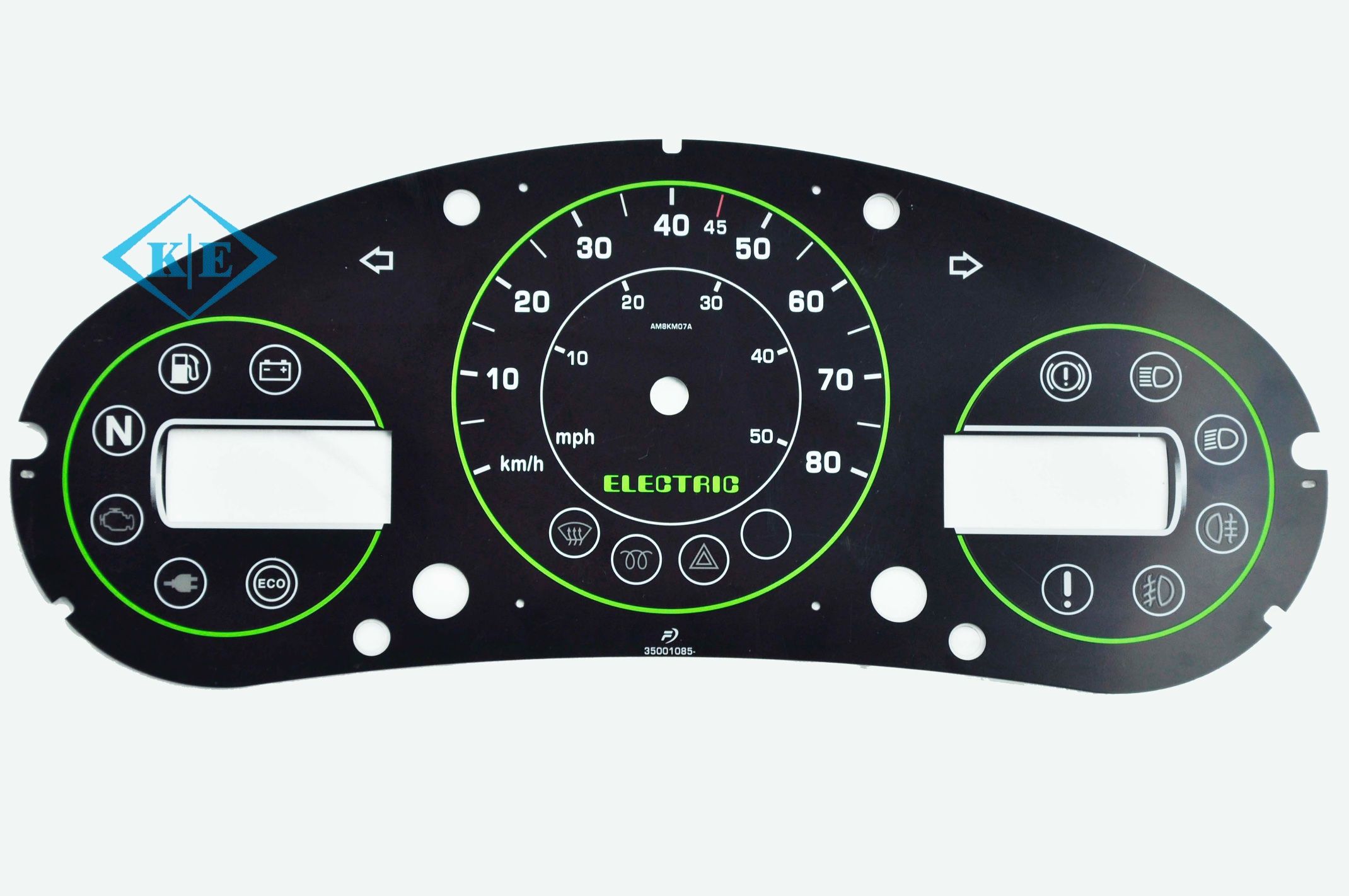 Flat Type Automotive Graphic Overlay Label