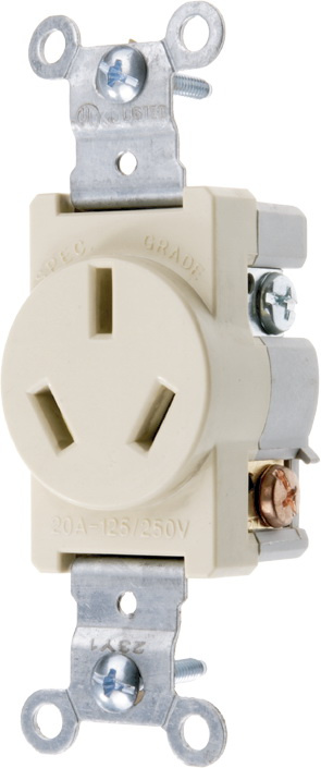 NEMA 10-20r, Single Receptacle