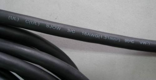 Sjow Rubber Cable with UL Certification