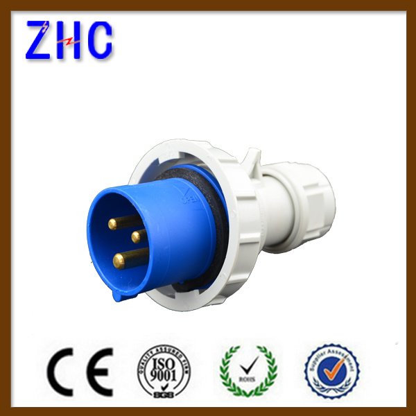 New Generation IP67 3p 220V 16A Male PC Plug