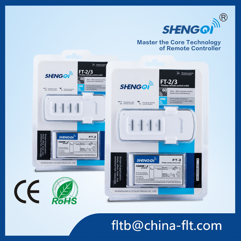 FT-2 RF 2 Channel Remoted Control for Lamp with Ce