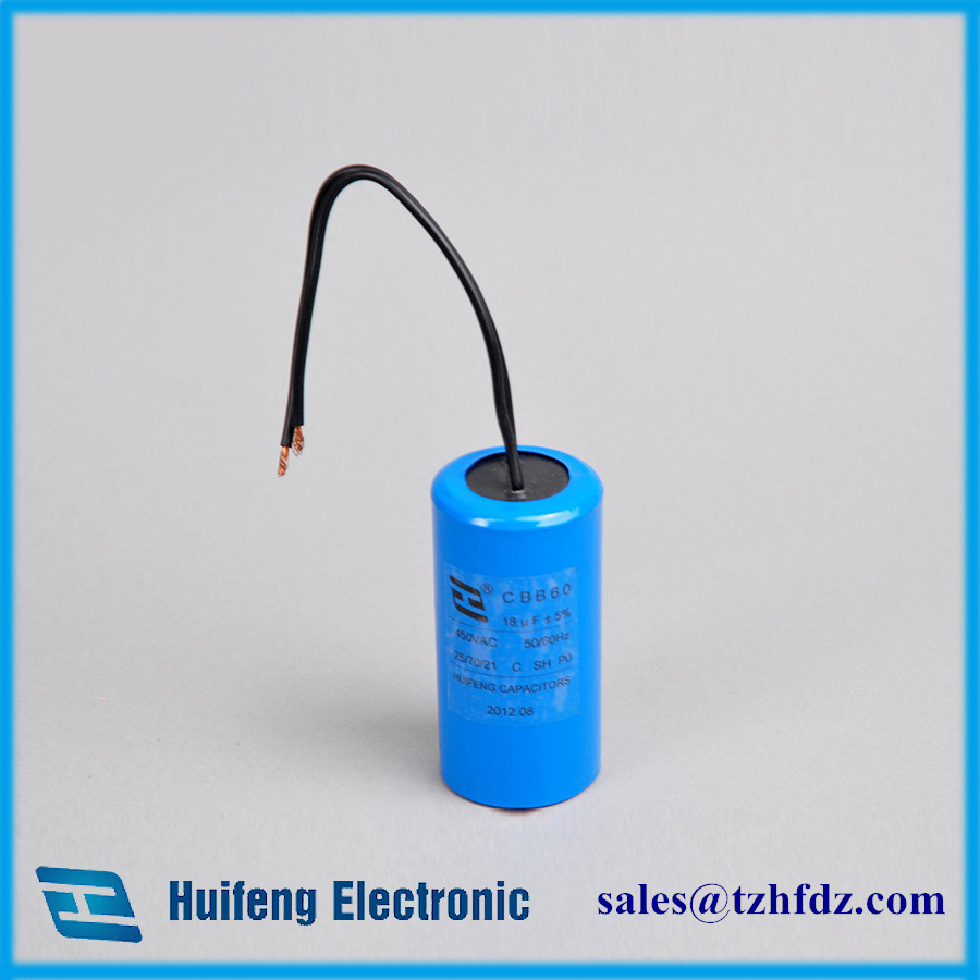 Cbb60 Motor Run Capacitor with Cable