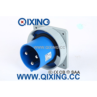 Cee/IEC IP67 125A 230V Industrial Panel Mounted Plug