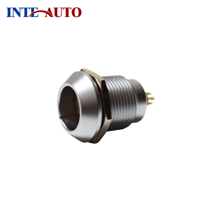 IP68 Lemo 0K Series Waterproof Circular Connector Socket with 6 Solder Contacts