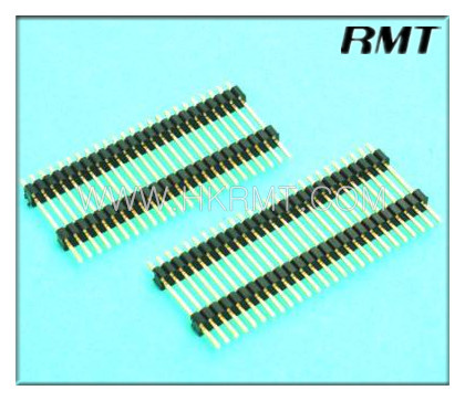 Pin Header 1.27 Single Double Plastic 180 Degree