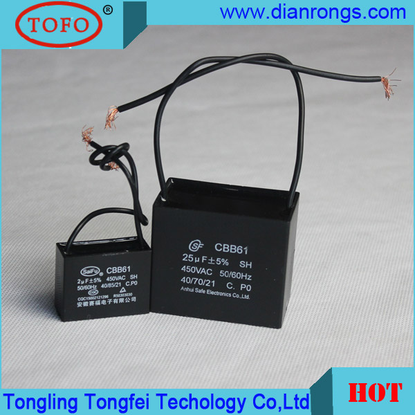 Cbb61 Capacitor 3UF Motor Run Capacitor