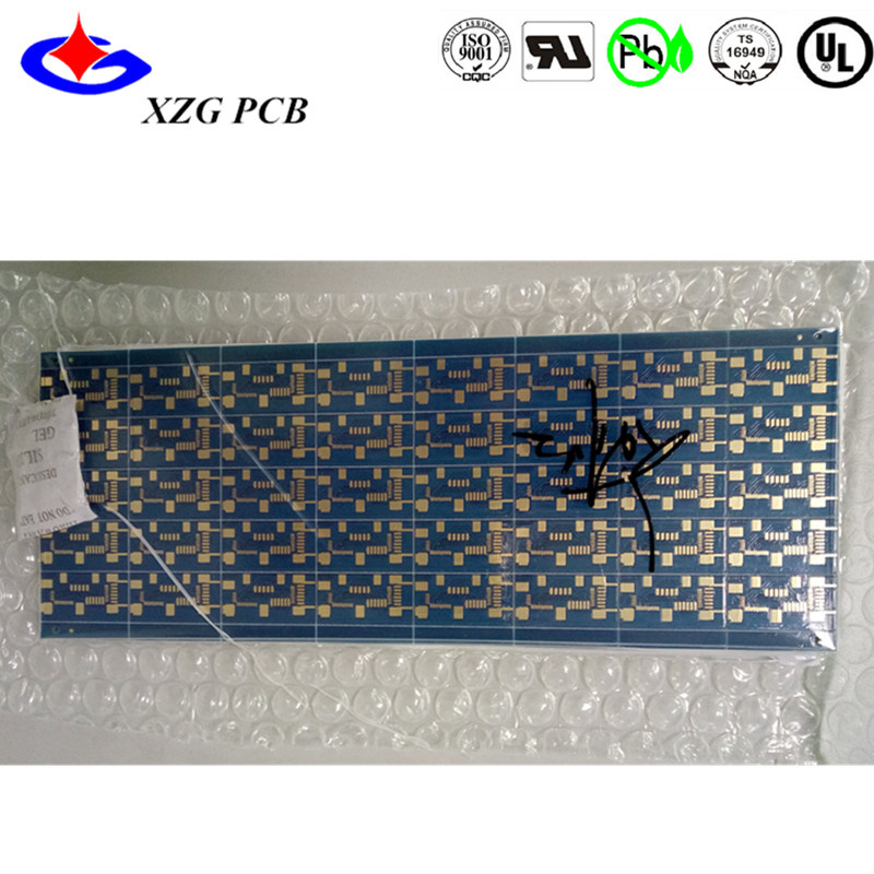Fr4 PCB Circuit Gold Plating with Blue Soldermask