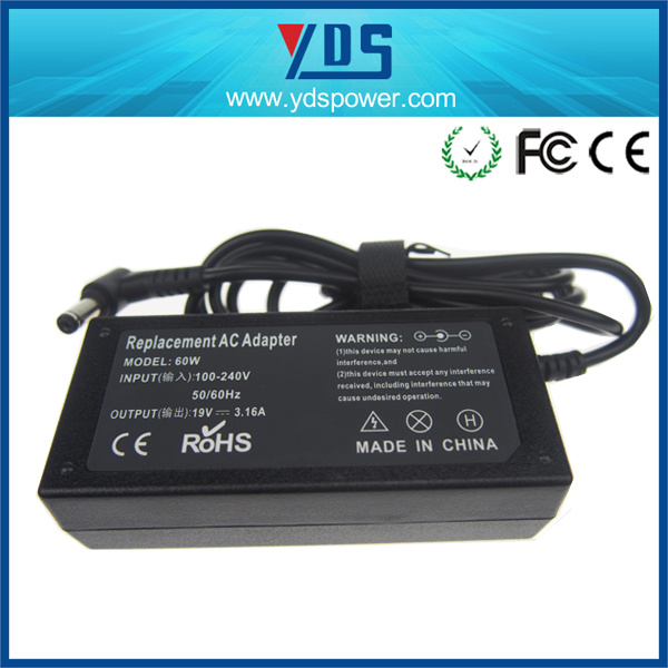 Factory Price 19V3.16A AC Power Adapter 5.5*2.5mm90W Laptop Adapter