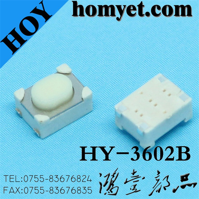 High Quality Tact Switch with 3.2*4.2*2.5mm Round Handle (HY-3602B)