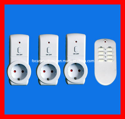 European RF Wireless Remote Control Socket with CE, GS, RoHS