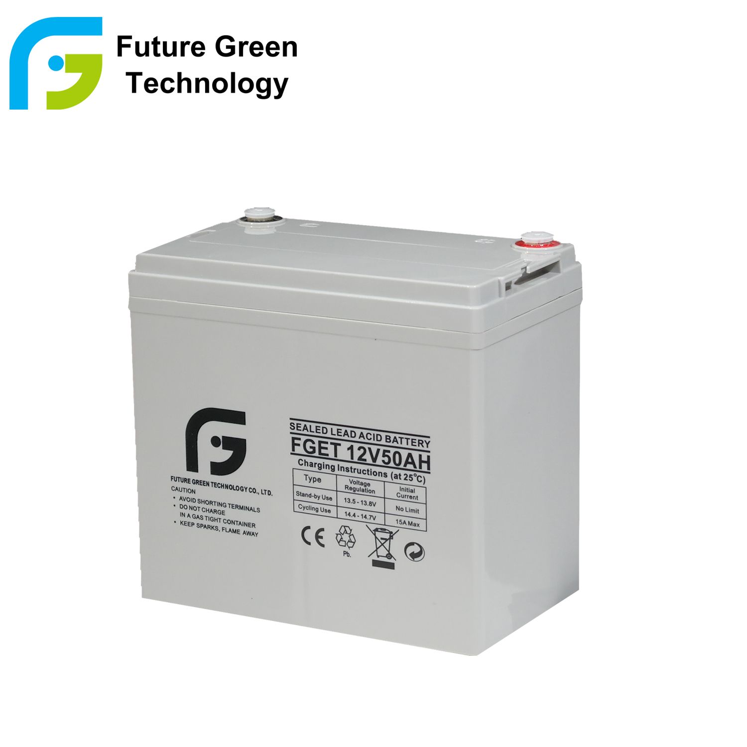 12V 50ah Deep Cycle Lead Acid Storage Battery for Solar Panel