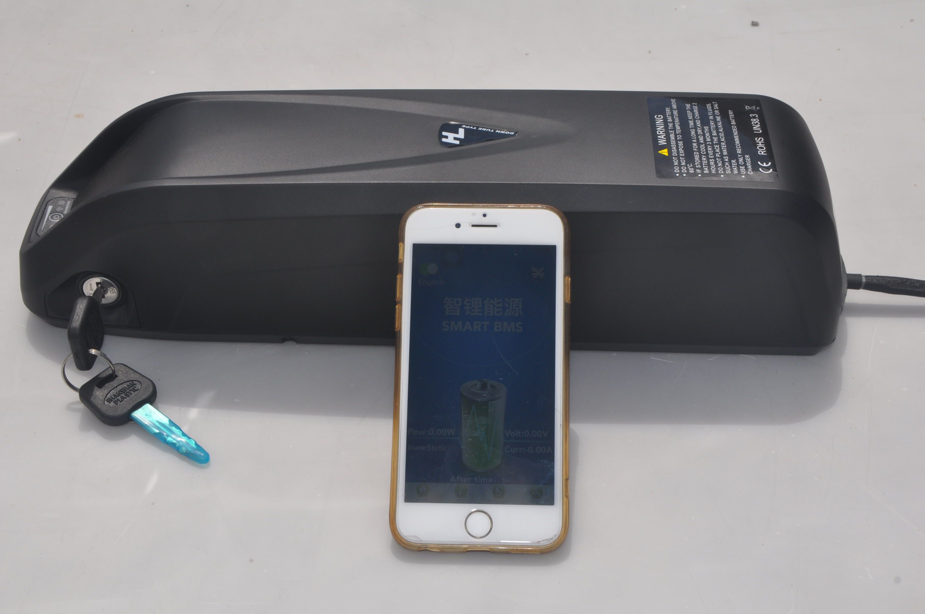 13s4p 48V 13.2ah Hl01 Lithium Battery Pack Lithium Battery Down Mounted Battery Power Bank Li-ion Rechargeable Battery with Bluetooth with 18650 33G Cells