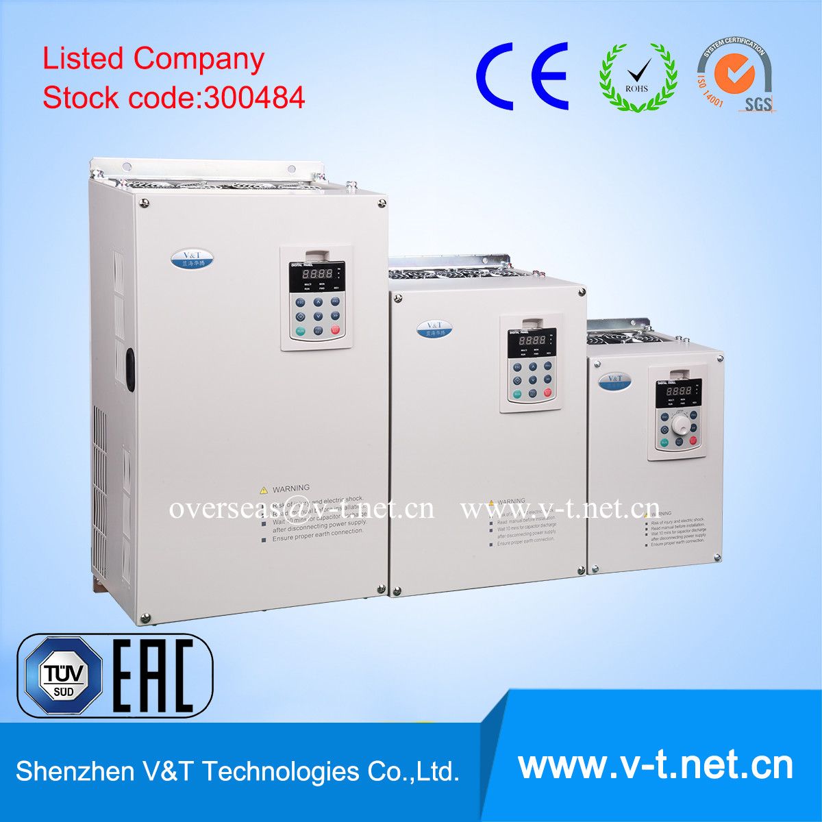 V&T V5-H Closeloop Control Frequency Converter/VSD/VFD with Ce Certificate 37 to 45kw - HD