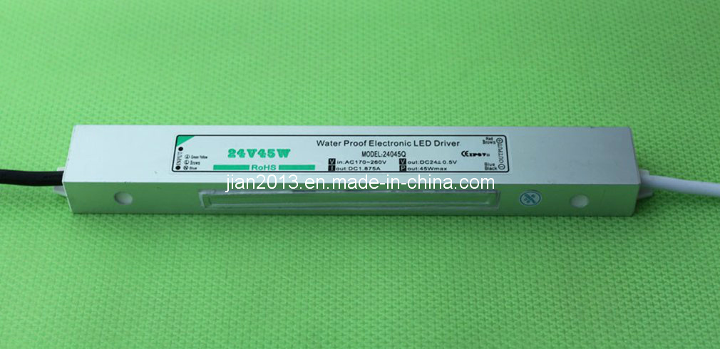 Constant Voltage 24V/45W IP67 Waterproof LED Power Supply
