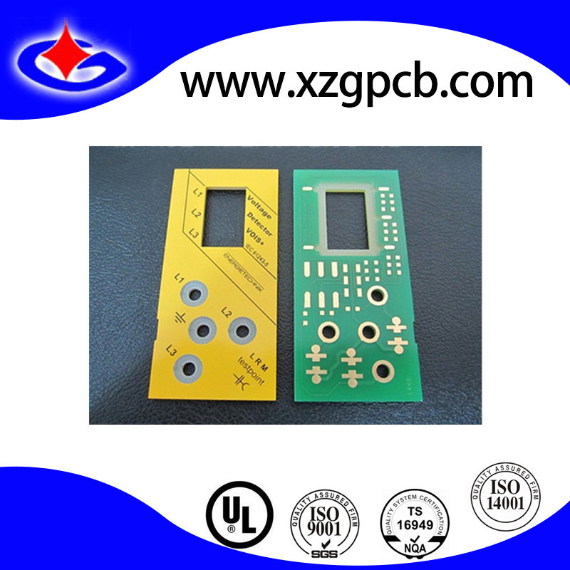 Double-Sided Yellow and Green Mask PCB with Lead-Free HASL