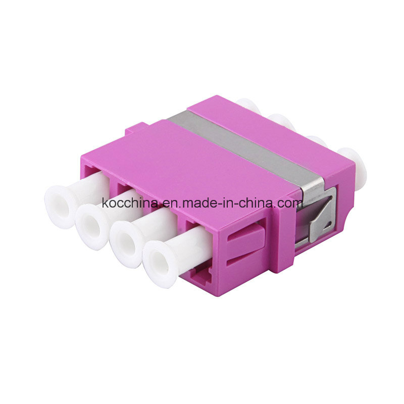 LC Om4 Violet Without Flange Fiber Optical Adapter