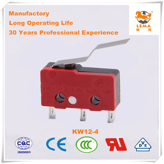 Lema Black and Red Kw12-4 Micro Switch