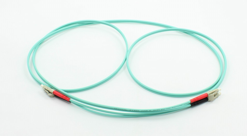 LC Om3 Duplex Aqua Fiber Optical Patchcord