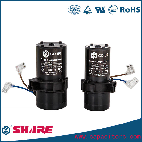 Electrolytic Motor Start CD60 Capacitor for Refrigerator Aluminum Electrolytic Capacitor