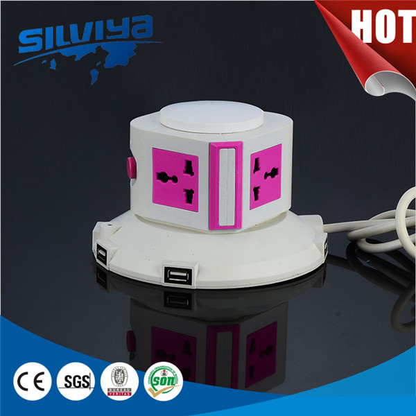 1 Layer Multi Verticial Power Socket to 5 Layer Table Socket with /Without USB